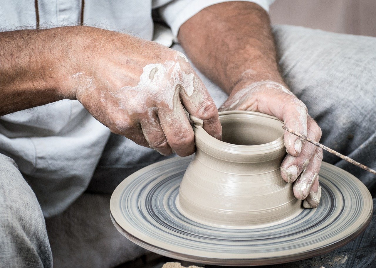 pottery, handmade, cup